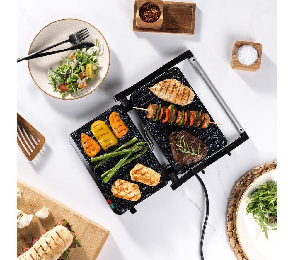 SALTER Megastone EK5856 Health Panini Press & Grill - Black image number 9 of 10