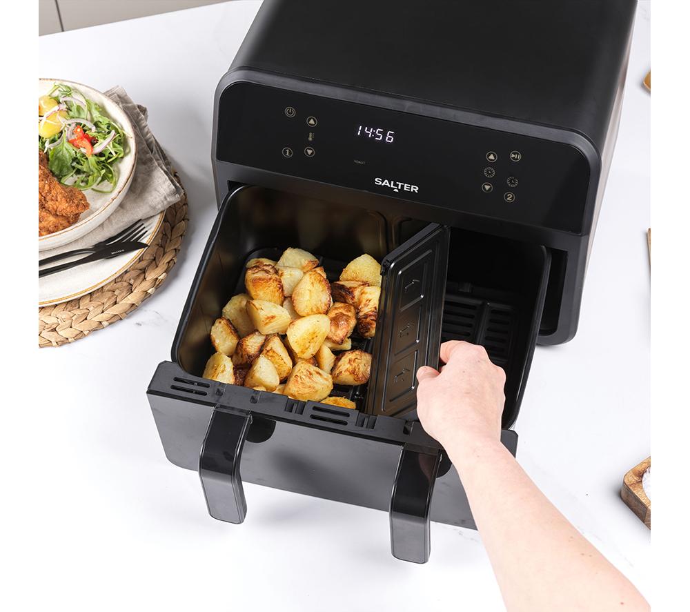 SALTER EK5872 Dual Air Fryer - Black image number 7 of 8