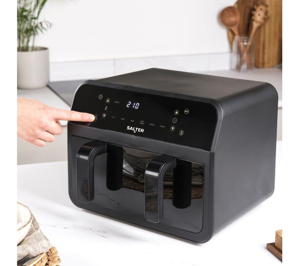 SALTER EK5872 Dual Air Fryer - Black image number 8 of 8
