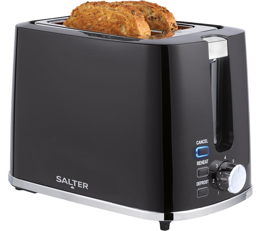 SALTER Deco EK5832BLK 2-Slice Toaster - Black, Black