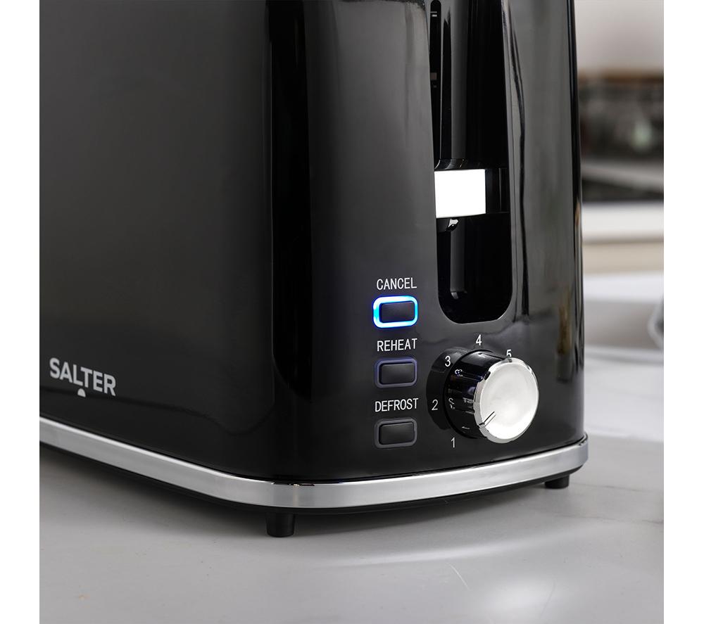 SALTER Deco EK5832BLK 2-Slice Toaster - Black image number 5 of 7