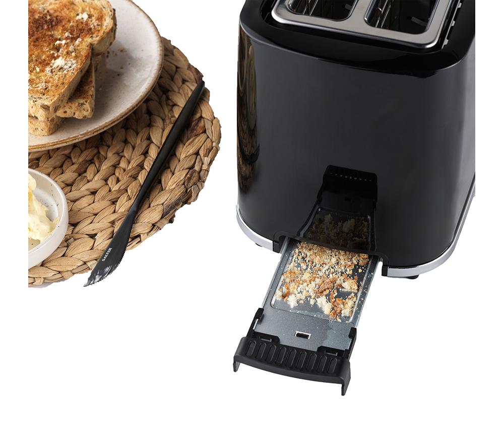 SALTER Deco EK5832BLK 2-Slice Toaster - Black image number 6 of 7