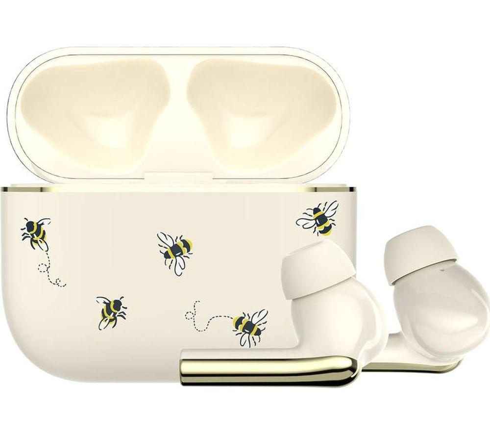 VQ Skylark Wireless Bluetooth Earbuds - Cath Kidston Bees image number 4 of 6