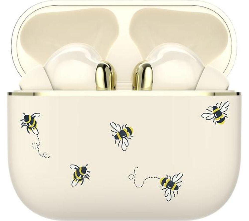 VQ Skylark Wireless Bluetooth Earbuds - Cath Kidston Bees image number 5 of 6