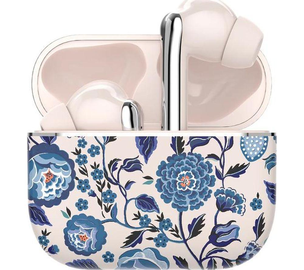 VQ Skylark Wireless Bluetooth Earbuds - Cath Kidston Strawberry Garden Blue image number 3 of 6