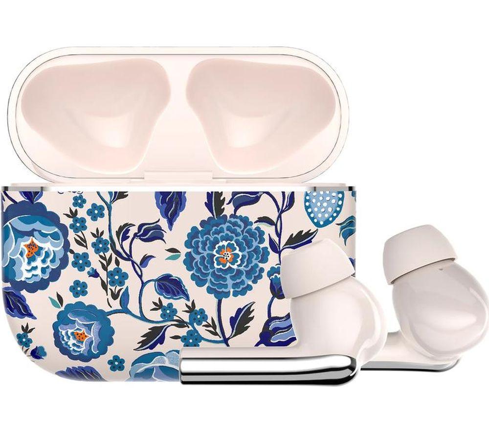 VQ Skylark Wireless Bluetooth Earbuds - Cath Kidston Strawberry Garden Blue image number 5 of 6
