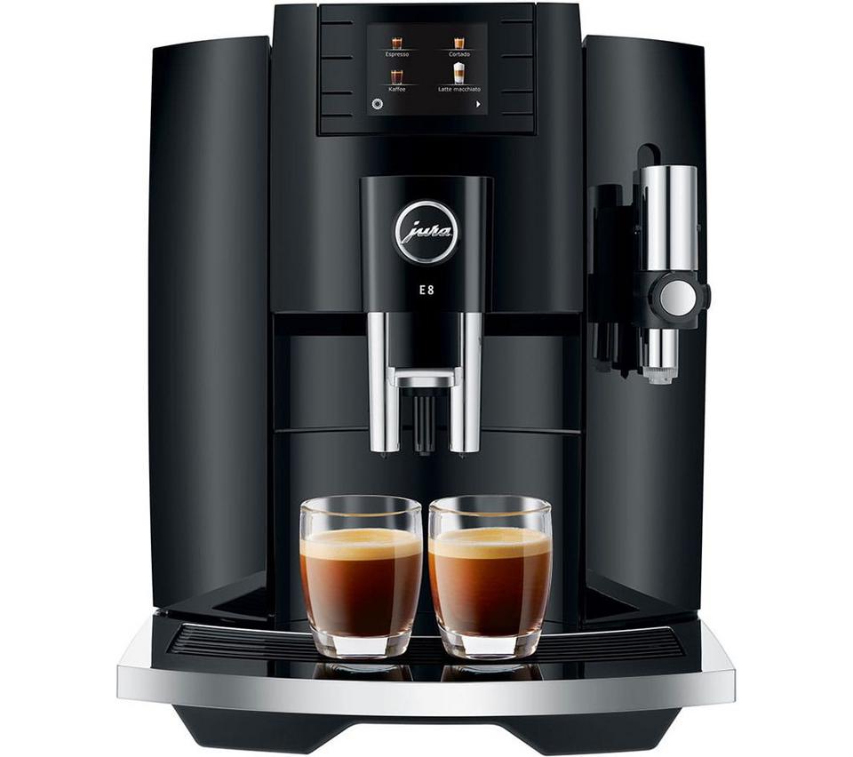 JURA E8 Smart Bean to Cup Coffee Machine - Piano Black