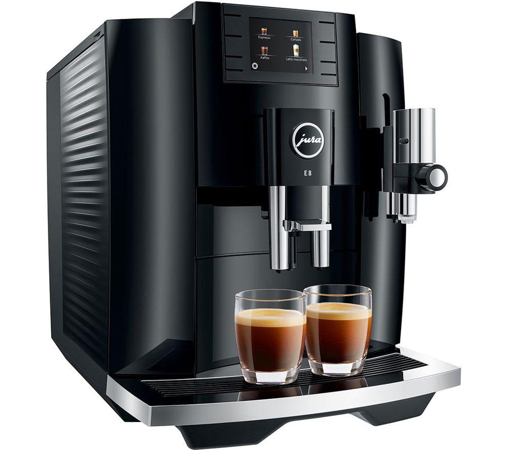 JURA E8 Smart Bean to Cup Coffee Machine - Piano Black image number 3 of 10