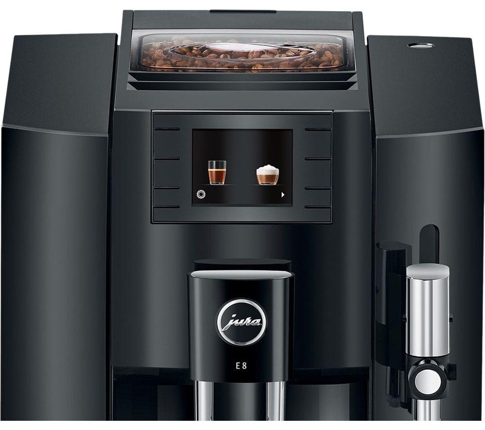 JURA E8 Smart Bean to Cup Coffee Machine - Piano Black image number 4 of 10