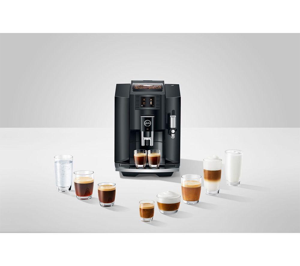 JURA E8 Smart Bean to Cup Coffee Machine - Piano Black image number 9 of 10