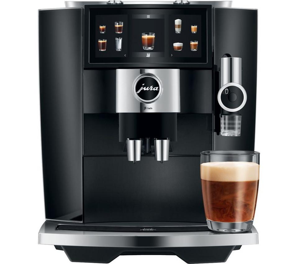 JURA J8 Twin 15659 Smart Bean to Cup Coffee Machine - Diamond Black