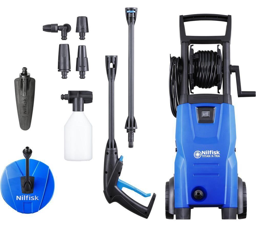 NILFISK Titan X-Tra UK Pressure Washer - 120 bar, Blue,Black