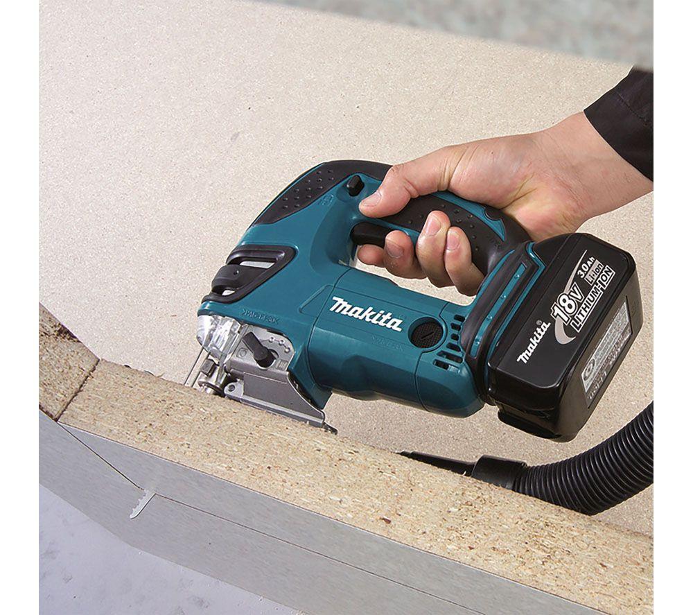 MAKITA DLX2134TJ Cordless Jigsaw and Combi Drill Set with 2 Batteries image number 8 of 9