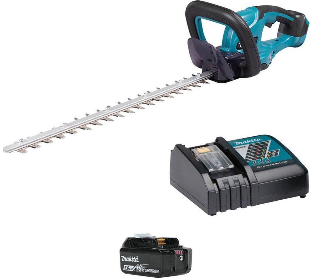 MAKITA LXT DUH507RT Cordless Hedge Trimmer with 1 Battery - Blue & Black