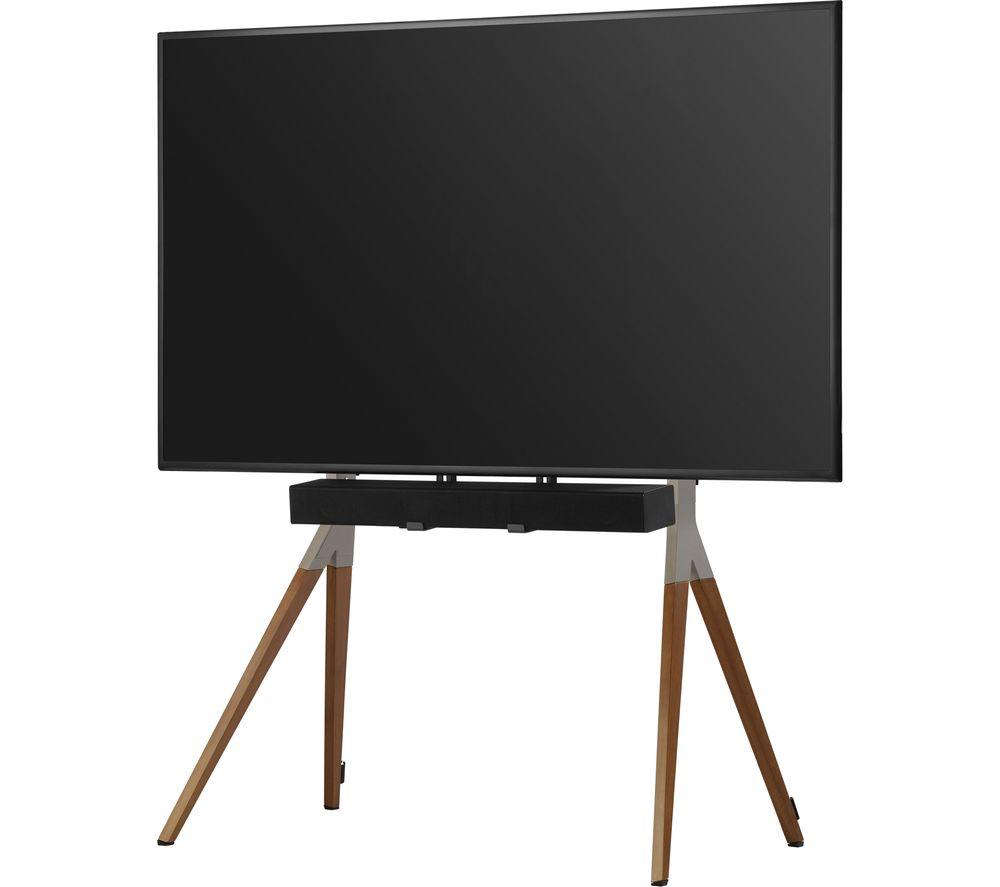 ONE FOR ALL Falcon WM 7481 495 mm TV Floor Stand with Bracket for 32-70" TVs - Dark Oak image number 8 of 9