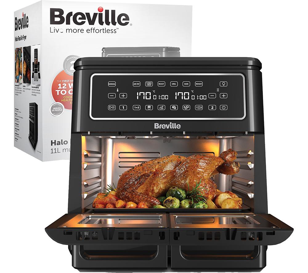 BREVILLE Halo Flexi VDF130 Air Fryer - Black, Black