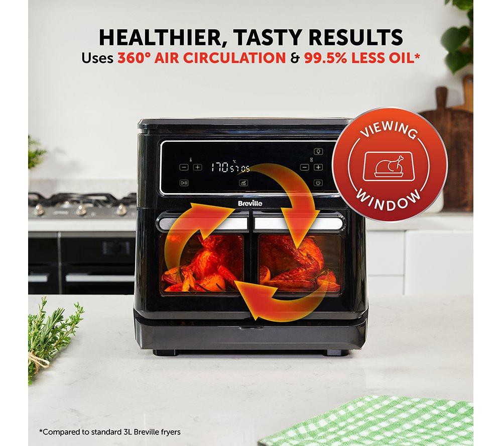 BREVILLE Halo Flexi VDF130 Dual Zone Air Fryer &ndash; Black image number 4 of 9