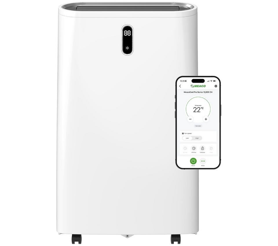 MEACO MeacoCool MC12000CHR PRO Smart Air Conditioner, Heater & Dehumidifier - White