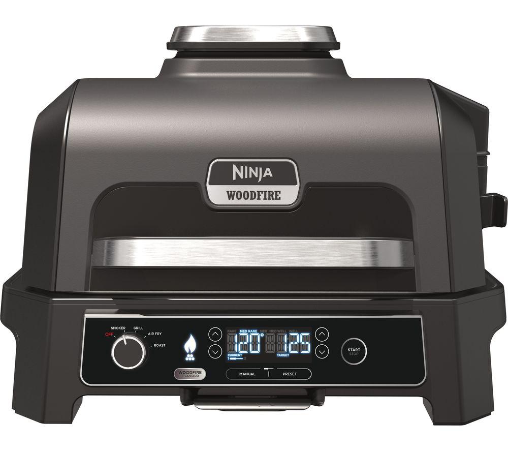 NINJA Woodfire Pro XL OG850UK Outdoor Electric BBQ Grill & Smoker  Black & Grey