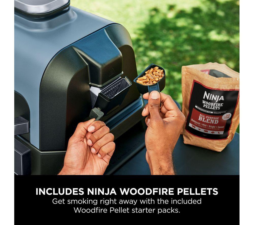 NINJA Woodfire Pro Connect XL OG901UK Outdoor Electric BBQ Grill & Smoker &ndash; Black & Blue image number 7 of 16