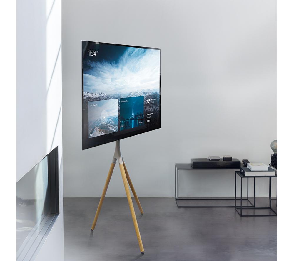 ONE FOR ALL WM 7472 190 mm Tripod TV Stand for 32-65" TVs - Dark Oak image number 4 of 5