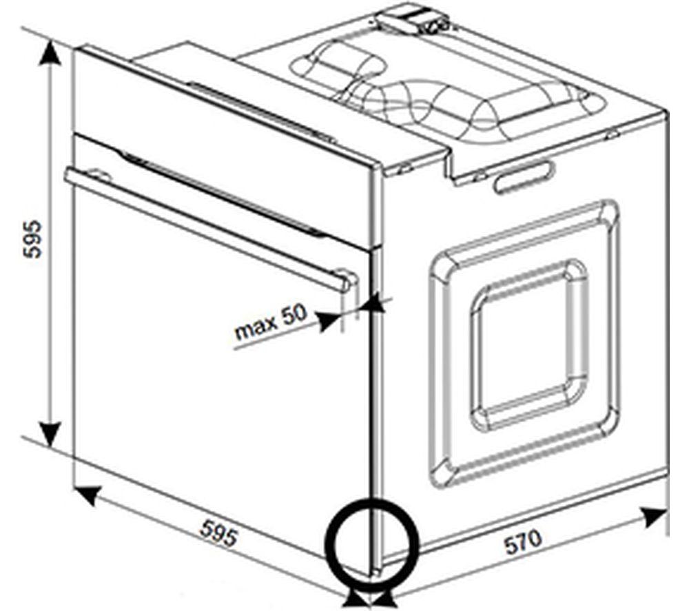 CDA SC020SS Electric Oven - Black & Stainless Steel image number 4 of 6