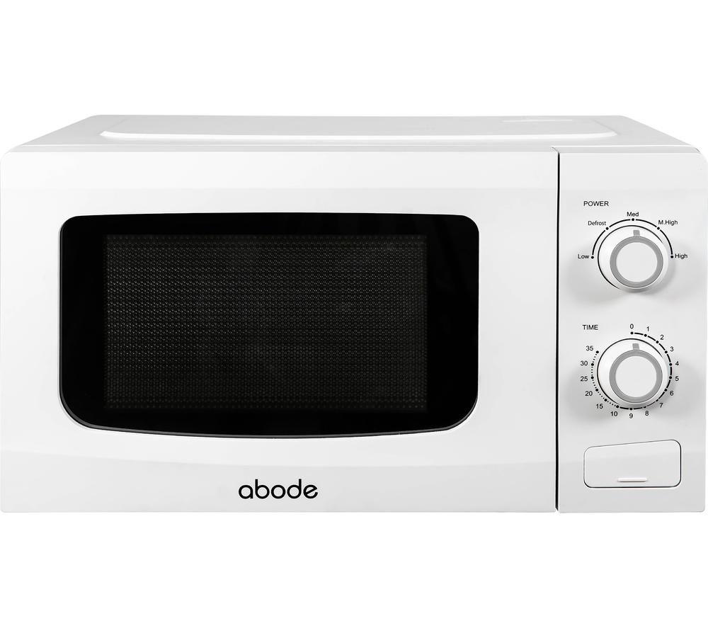 Abode AMM2001-M Compact Solo Microwave - White, White