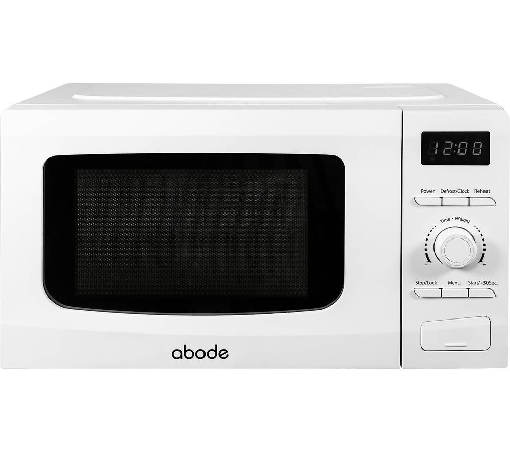 Abode AMD2002-M Compact Solo Microwave - White, White