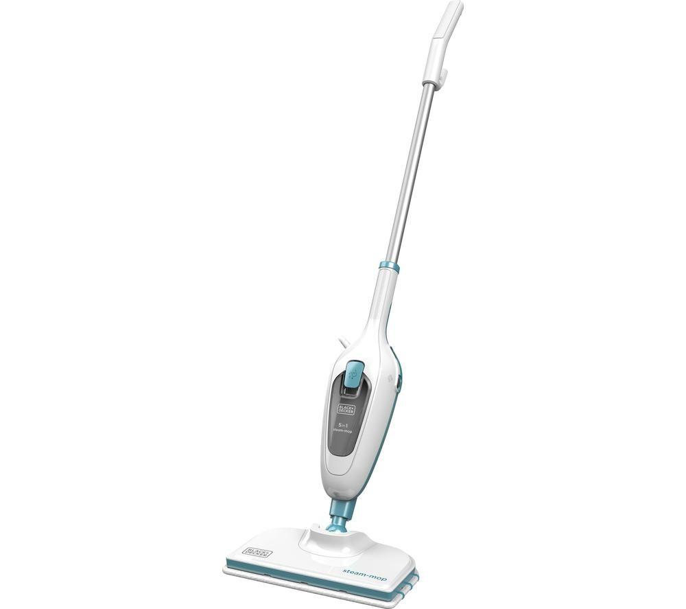 BLACK + DECKER FSMH13E5-GB Steam Mop - White & Blue image number 2 of 14