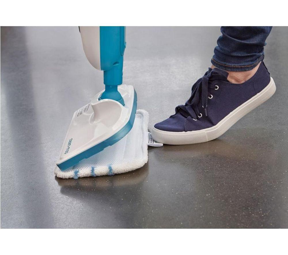 BLACK + DECKER FSMH13E5-GB Steam Mop - White & Blue image number 13 of 14