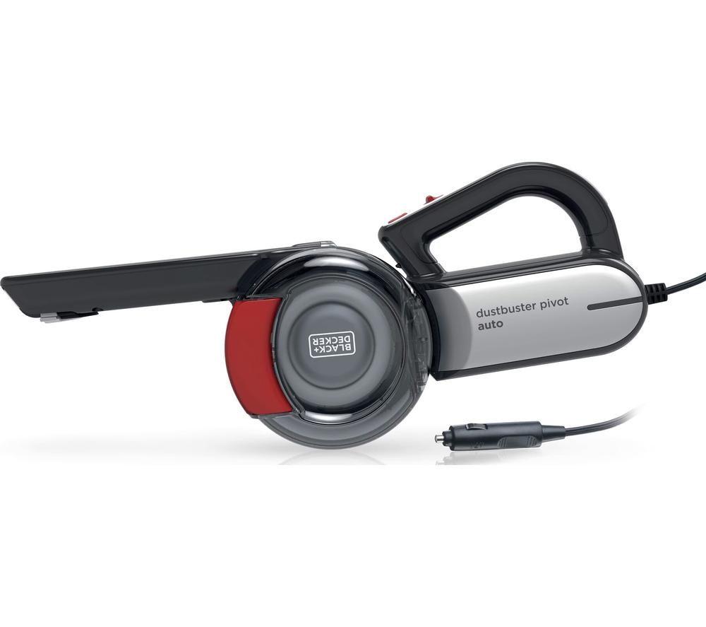BLACK + DECKER DustBuster Pivot Auto PV1200AV-XJ Handheld Vacuum Cleaner - Red & Grey image number 2 of 12