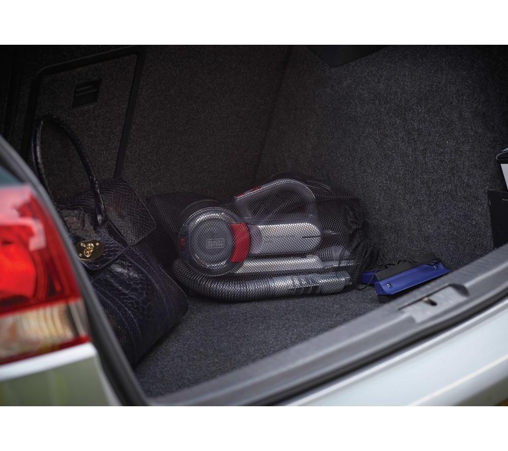 BLACK + DECKER DustBuster Pivot Auto PV1200AV-XJ Handheld Vacuum Cleaner - Red & Grey image number 3 of 12