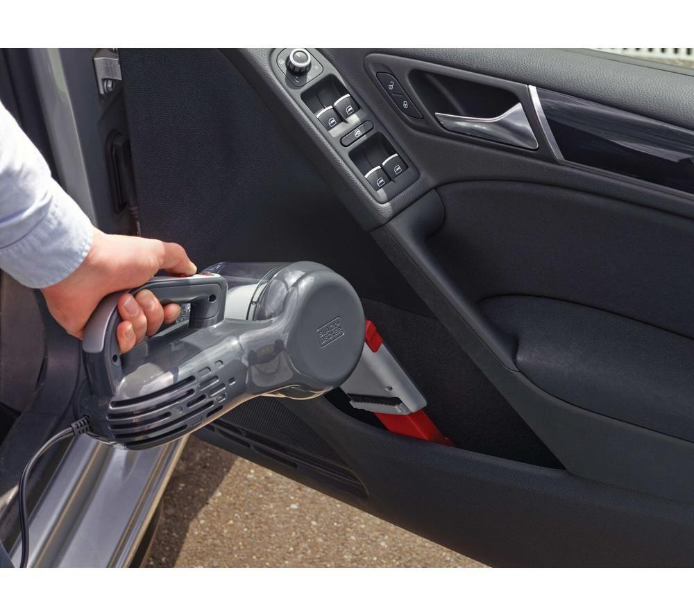 BLACK + DECKER DustBuster Pivot Auto PV1200AV-XJ Handheld Vacuum Cleaner - Red & Grey image number 5 of 12