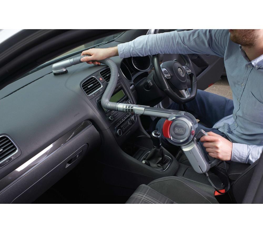 BLACK + DECKER DustBuster Pivot Auto PV1200AV-XJ Handheld Vacuum Cleaner - Red & Grey image number 7 of 12