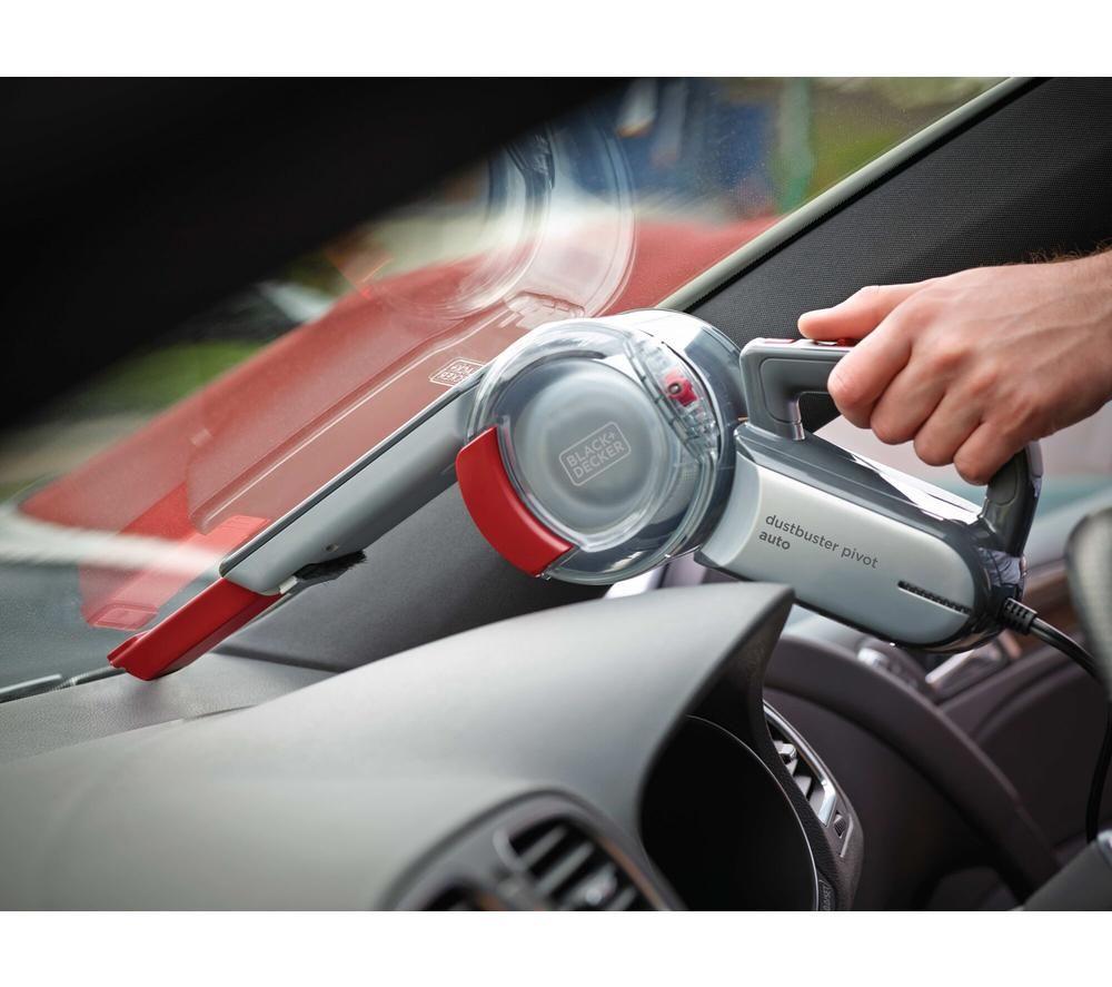 BLACK + DECKER DustBuster Pivot Auto PV1200AV-XJ Handheld Vacuum Cleaner - Red & Grey image number 9 of 12