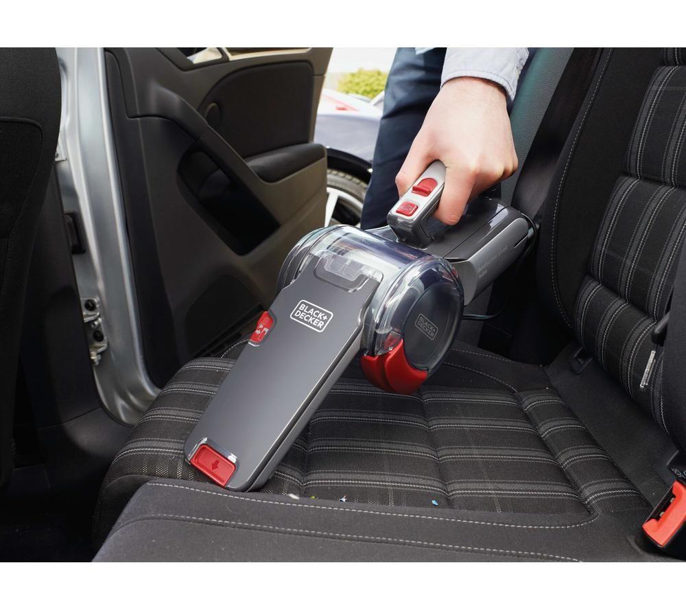 BLACK + DECKER DustBuster Pivot Auto PV1200AV-XJ Handheld Vacuum Cleaner - Red & Grey image number 10 of 12
