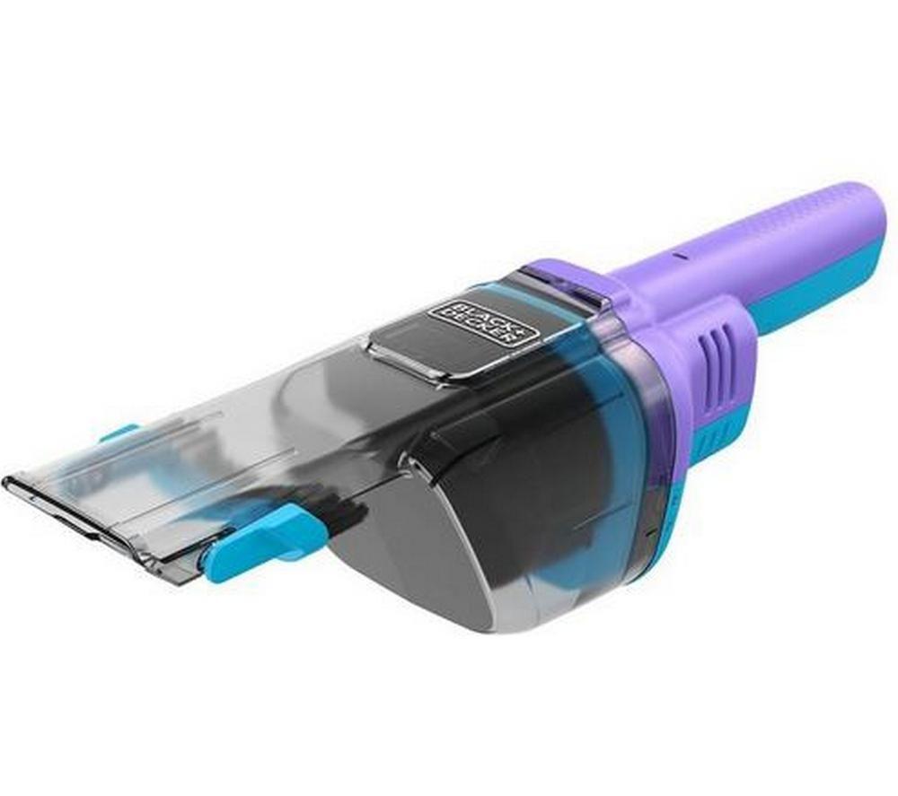 BLACK + DECKER NVD220BP-GB Handheld Vacuum Cleaner - Purple & Blue image number 3 of 6