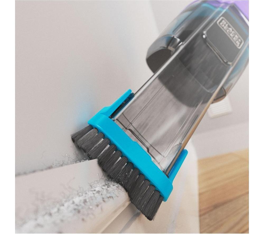 BLACK + DECKER NVD220BP-GB Handheld Vacuum Cleaner - Purple & Blue image number 5 of 6