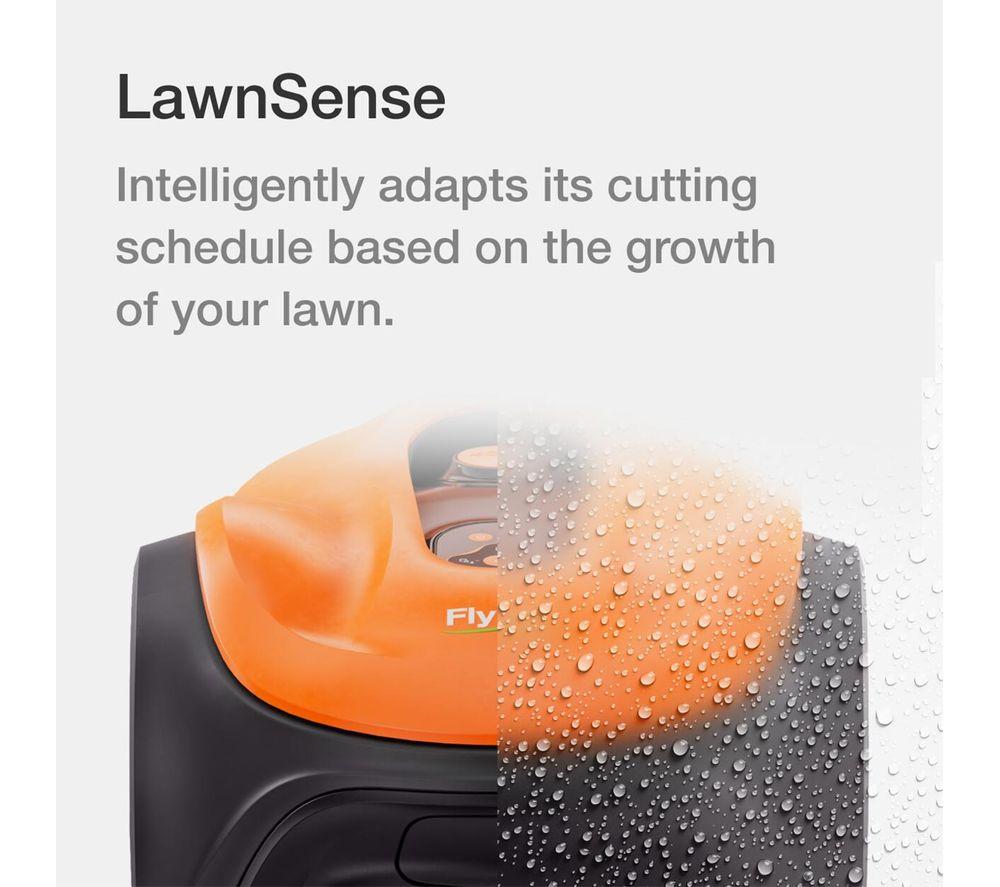 FLYMO UltraLife 800 Cordless Robot Lawn Mower - Black & Orange image number 3 of 19