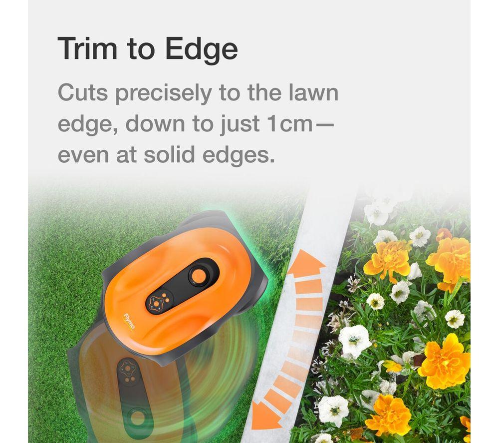 FLYMO UltraLife 800 Cordless Robot Lawn Mower - Black & Orange image number 6 of 19