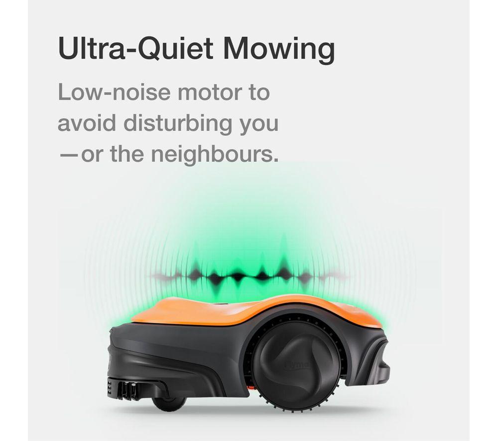FLYMO UltraLife 800 Cordless Robot Lawn Mower - Black & Orange image number 9 of 19