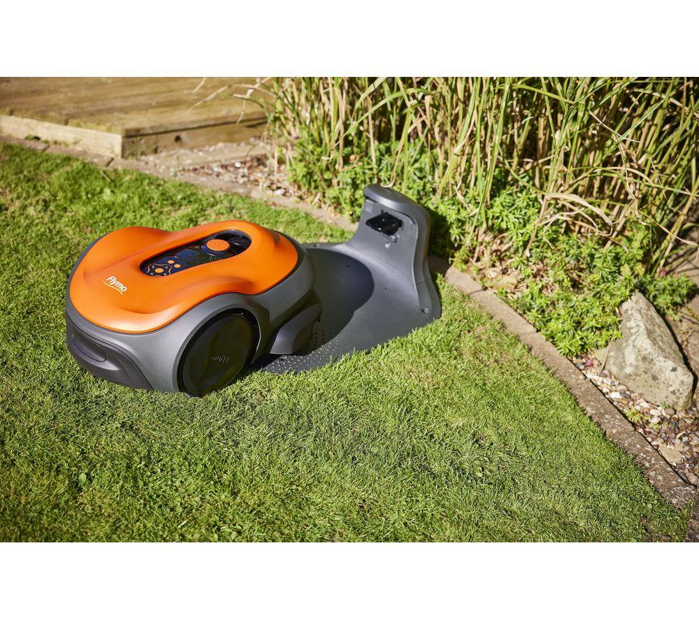 FLYMO UltraLife 800 Cordless Robot Lawn Mower - Black & Orange image number 16 of 19
