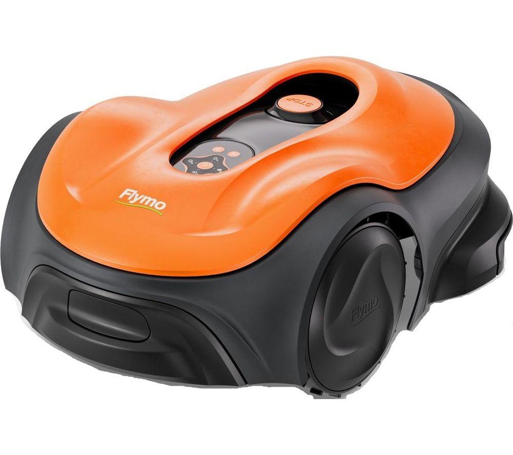 FLYMO UltraLife 1500 Cordless Robot Lawn Mower - Black & Orange