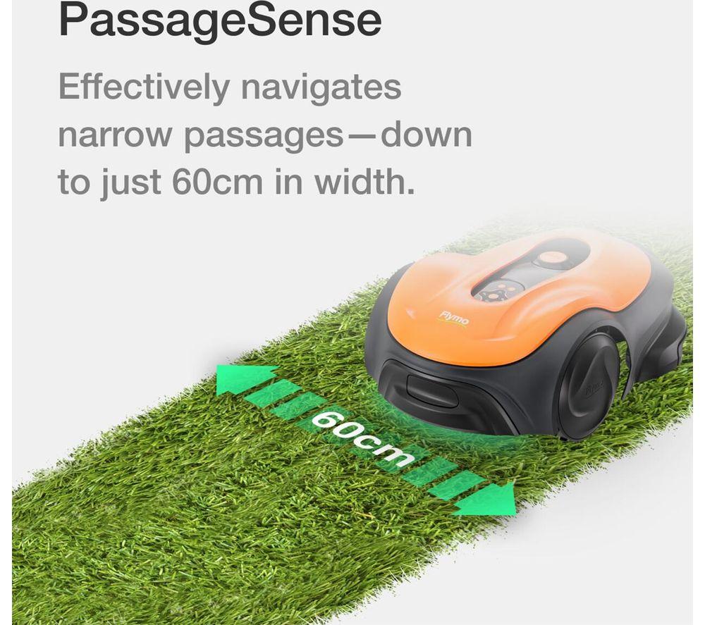 FLYMO UltraLife 1500 Cordless Robot Lawn Mower - Black & Orange image number 2 of 15