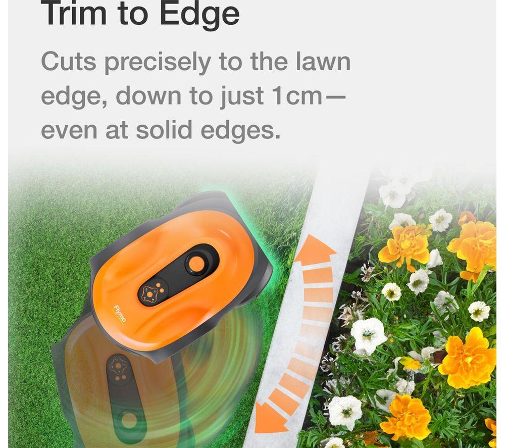 FLYMO UltraLife 1500 Cordless Robot Lawn Mower - Black & Orange image number 3 of 15