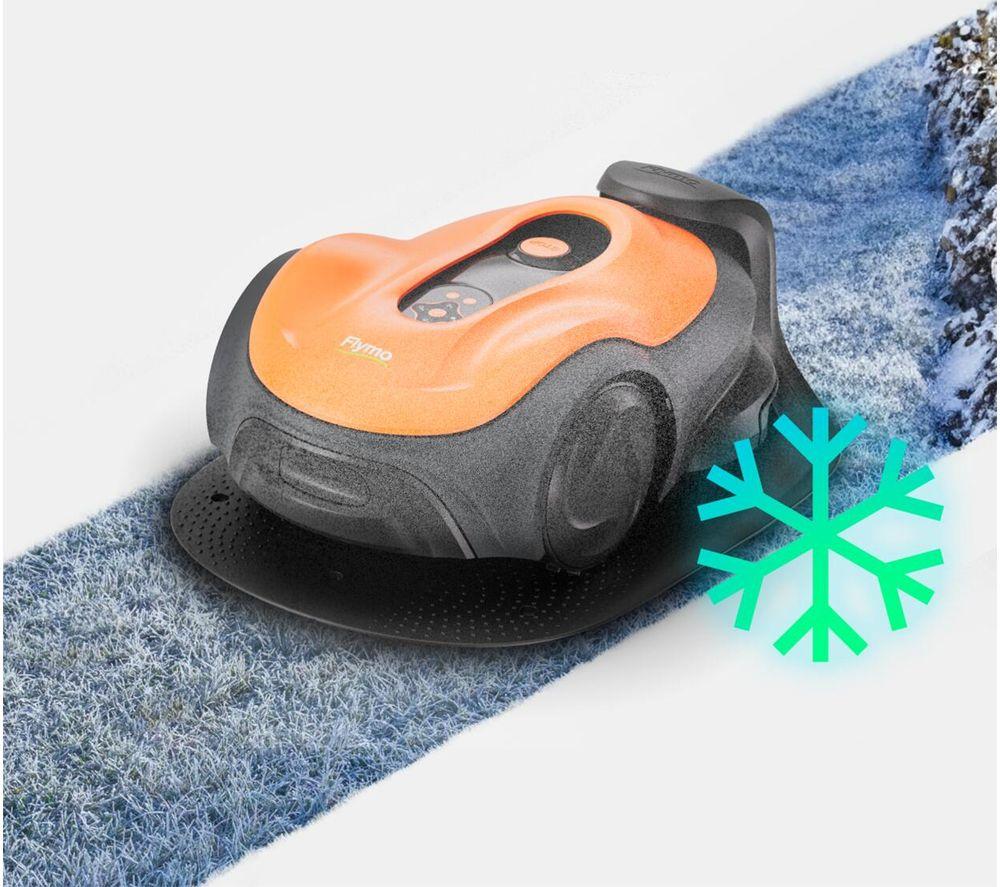 FLYMO UltraLife 1500 Cordless Robot Lawn Mower - Black & Orange image number 9 of 15
