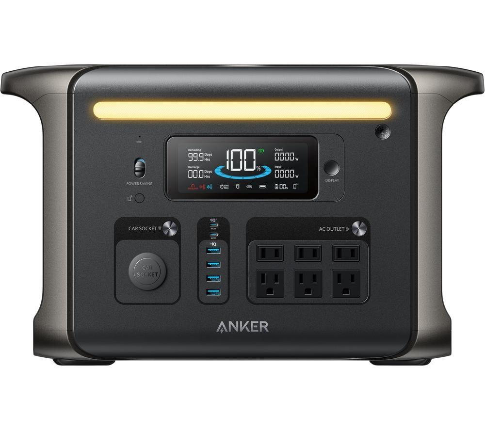 ANKER SOLIX F1500 1536 Wh Portable Power Station, Black