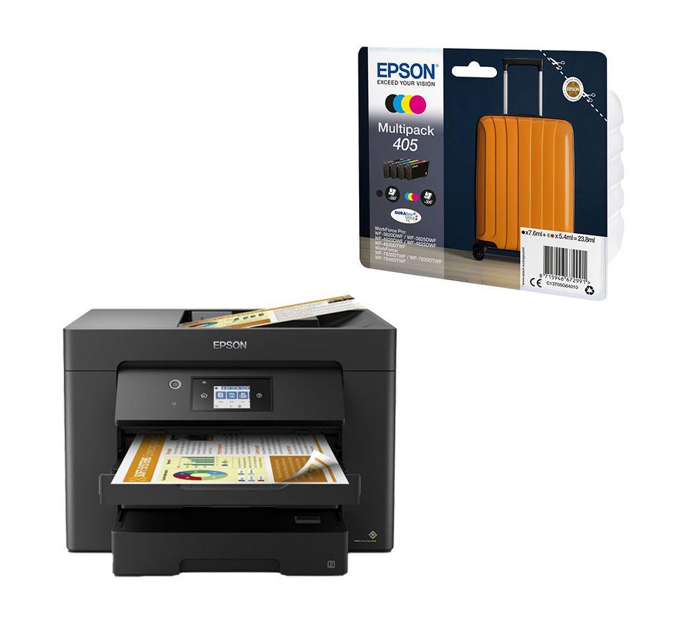 Epson WorkForce WF-7830DTWF All-in-One Wireless Inkjet Printer with Fax & Suitcase 405 Ink Cartridges review