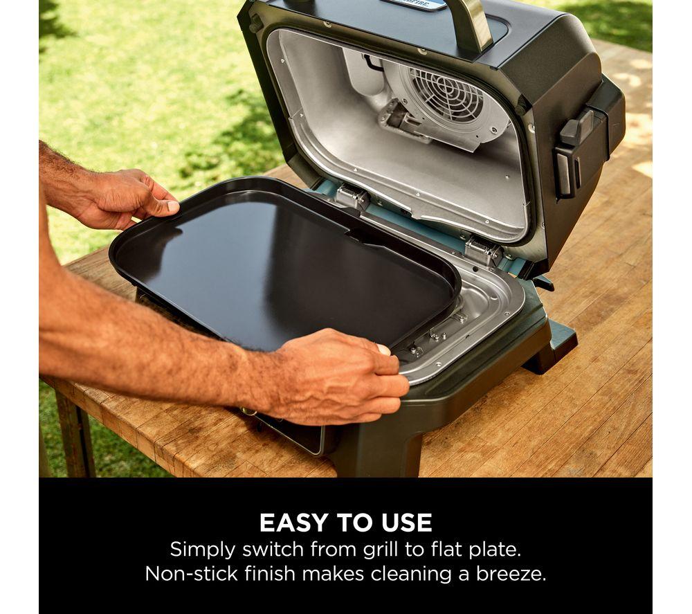 NINJA Woodfire XL Electric BBQ Grill Flat Plate image number 3 of 6