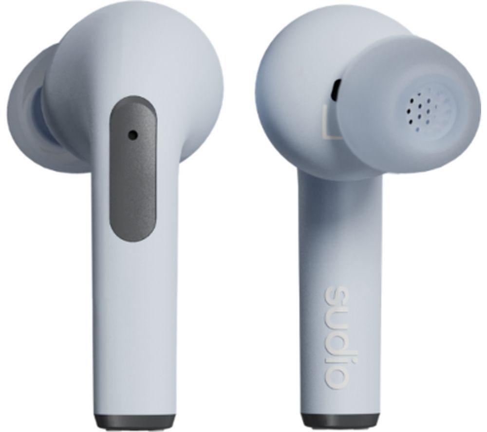 SUDIO N2 Pro Wireless Bluetooth Noise-Cancelling Earbuds - Steel Blue, Blue